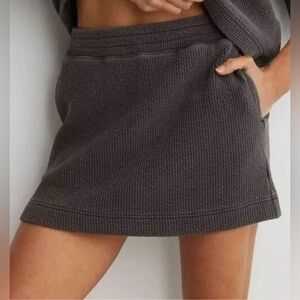 Aerie Charcoal Mini Skirt